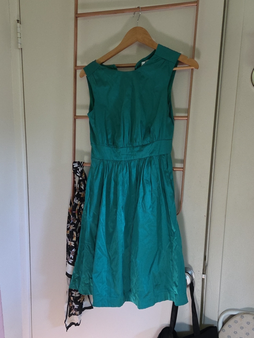 Emily And Fin Satin Green Dress